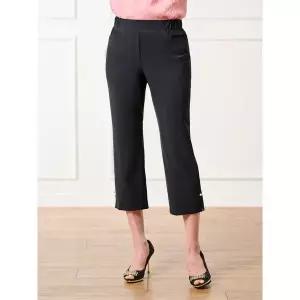 [하프클럽/마담엘레강스]해피 썸머 진주 장식 포인트 7부 팬츠 K242SL04