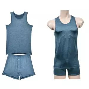 인견 - 유색3매입 베이직 남성 런닝사각팬티세트