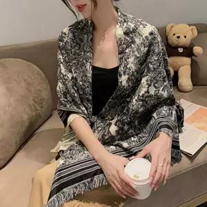 대형 뜨왈 패턴 간절기 겨울 어깨 숄 담요 가을 블랭킷