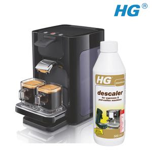 HG 에소프레 커피머신청소세정제500ml, 석회제거제 디스케일링 클리너 세척제 커피머신청소클리너 일리 카누 물때 석회질 제거