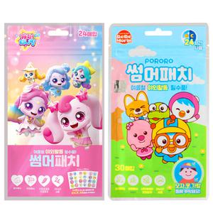 붙이는 썸머패치 모기 패치 밴드 해충 퇴치 스티커 캐치티니핑 뽀로로 하이드로겔밴드 아이스겔