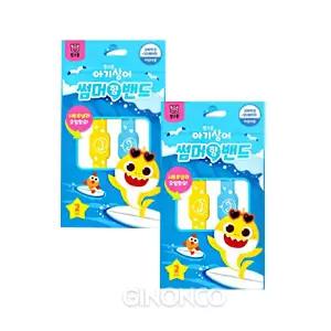 핑프퐁 아기상어 썸머향밴드(2입) x2 모기퇴치팔찌 모기팔찌 캠핑준비물 어린이용