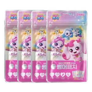 캐치티니핑 썸머패치 24매입X4개/어린이 유아 모기 퇴치 썸머 밴드 패치