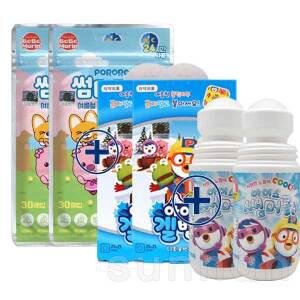 뽀로로 썸머패치 2개+아이스겔밴드 2개+썸머쿨 2개/모기 퇴치 밴드 스티커 벌레물린데 