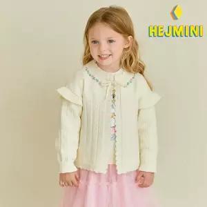 [헤이미니] 로즈블루밍레이스스웨터가디건