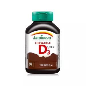 자미에슨 츄어블 비타민D 초콜릿맛 (700mg X 100정) 100일분