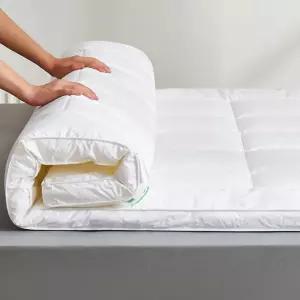 푹 자취필수템 토퍼 손님용 거실 매트리스 화이트 접이식 침대매트 바닥용