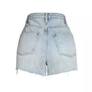 여자 청반바지 데님 허리라인 하이웨스트 슬림 핫팬츠 원템4