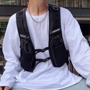 메쉬 형 대행 라이더조끼 검은색 경량 오토바이 배달용 배달조끼 수납 작업복 블랙