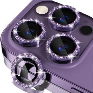 [호환품]아이폰 호환 16/15/14/13/12 미니 소형 호환/11 프로 맥스용 3개입 글리터 다이아몬드 캡 메탈 렌