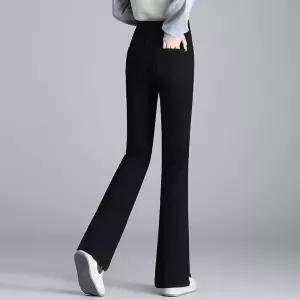 M2 여성 청바지 와이드핏 롱 데님 부츠컷 팬츠 추동 하이웨스트 슬림 캐주얼 긴바지 JEN4