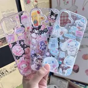 멜로디 산리오 샤이닝 헬로키티 쿠로미 아이폰 17 16 16e 15 14 13 12 11 미니 프로 맥스 X XR XSMax 에어