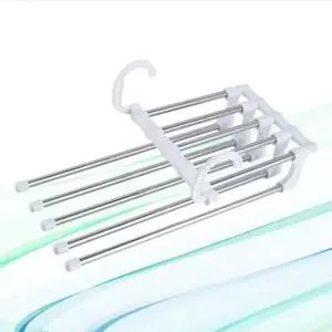 접이식 5단 바지걸이 논슬립 정장바지 행거 (WFKC356)