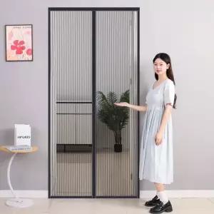 고품질 모기안녕 자석 문 모기장 현관 문발 방충망 90x210cm (WFKDTBK)