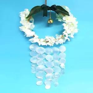 등나무 자개모빌 썬캐쳐 도어벨 만들기 DIY키트 (대) 나만의 공작재료 체험 집콕놀이 미술 만들기행사 썬쳐