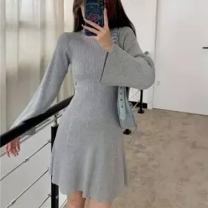 나팔 나팔원피스 원피스 골지 플레어원피스 미니 (WFKDY3X)