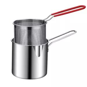 304스텐레스 캠핑 튀김냄비 거름망 세트 튀김기 튀김 용품 소품