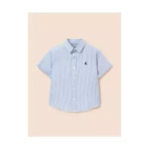 빈폴 키즈 시어서커 스트라이프 반소매 셔츠 스카이 블루 (BI5365UE3Q) 307402 FE4923943-E2B