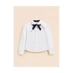 빈폴 키즈 여아 옥스포드 셔츠  리본타이 세트 화이트 (BI6164GE11) Z309646 GX58560802D-D41