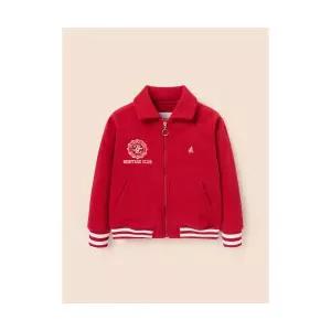 빈폴 키즈 여아 플리스 칼라 야구점퍼 레드 (BI5141G016) 306897 FE4703968-E2B