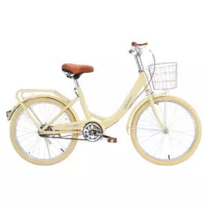 클래식 운동 산책 여성용 바구니 자전거 출퇴근 일본자전거