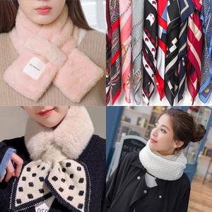 털목도리 스카프 머플러 쁘띠 미니 퍼 밍크 목도리