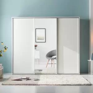 네오 슬라이딩 댐핑도어 거울옷장 라비오 2400 NES443