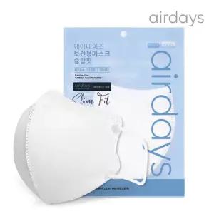 에어데이즈 슬림핏 KF94 마스크 대형 50매 화이트