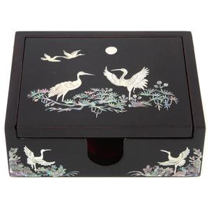 [박씨상방] 특자동 송학 명함함&다용도함