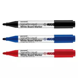모나미 시그마플로 생잉크 보드마카 220 12자루 화이트보드 마카