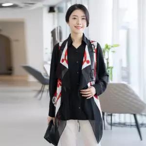 엄마옷 롱 스카프 조끼 1GHJ18851 중년여성 마담 60 70대  빅사이즈 할머니