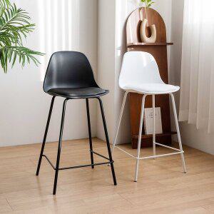 [체어팩토리]1+1 이지 바체어 가죽 플라스틱 높은의자 아일랜드 식탁 카페 홈바