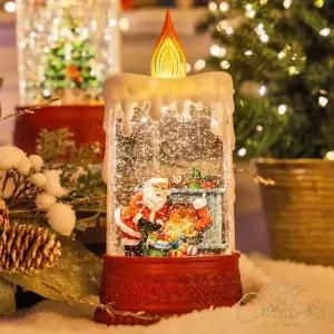 [텐바이텐]크리스마스 캔들 워터볼 산타 어린이집 매장 홈파티 장식 소품