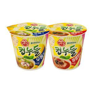 [오뚜기] 컵누들 매콤한맛 6개 + 우동맛 6개/매콤찜닭[23851213]