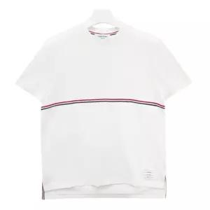 [명품] 23SS 브라운 삼선 스트라이프 반팔티 화이트 MJS221A J0058 100