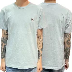 [명품] 23SS 그레이 폭스 헤드 패치 반팔티 블루 헤이즈 멜란지 GM00118KJ0008 H429