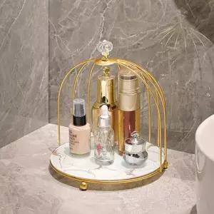 [텐바이텐]골드 케이지 화장품 진열대(화이트) 선반 정리대 향수 화장대