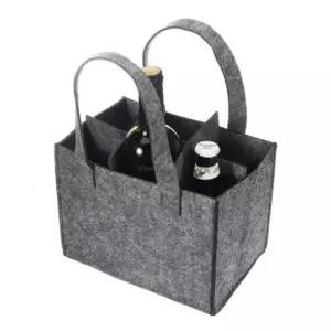 [텐바이텐]와인 와인잔 위스키 커피 캐리어 칸막이 펠트가방 포장백