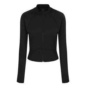 UFC 썬가드 슬림 크롭핏 집업 래쉬가드(W) 블랙 U4LSV2207BK