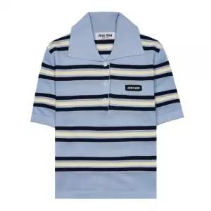 [라벨루쏘]  여성 실크 코튼 니트 폴로 셔츠 MML880 14AX F0012