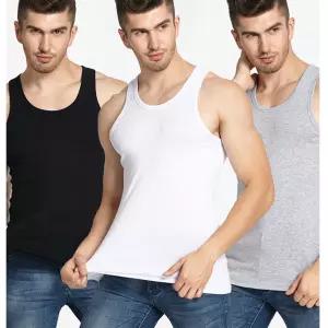 [퀸메리즈]ES240712 F28  남성 런닝  나시티  민소매  라운드티 순면100% 사계절