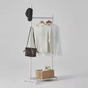 한샘 멀티 행거 화이트 간편 DIY 이동식 철제 행거