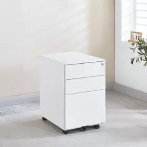 [텐바이텐]3단 철제 서랍장 고급 이동식 책상서랍장 사무용 서류함 잠금장치