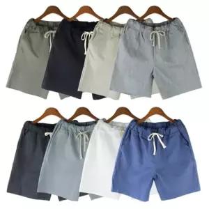 남자반바지 바캉스 반바지 츄리닝 면반바지 가을 5부 (WED6B98)