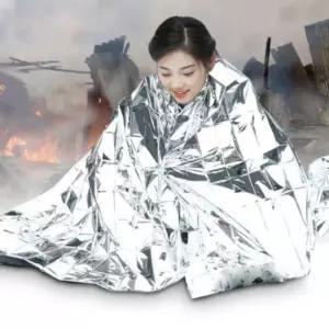 방한 은박 비상담요 캠핑용품/방열포담요/방수/방풍/방열/보온/체온유지/생존/재난/지진/홍수/폭설/비상용