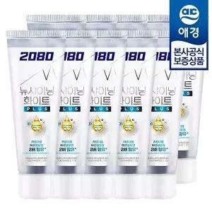 [애경][비밀] 2080 뉴샤이닝 화이트 플러스 치약 140g x10개