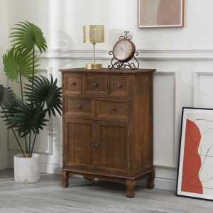 1000서랍장 원목 서랍장 빈티지 침실 수납장 5단 1m