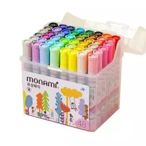 모나미 NEW 유성매직 48색 세트 둥근닙