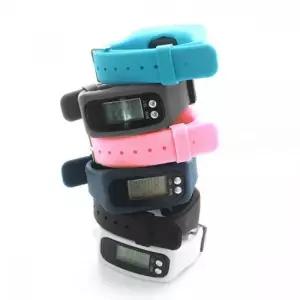 LED 패션 만보기 손목시계 스포츠 실리콘 팔찌 컬러 LED시계 손