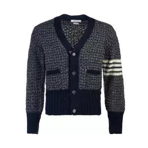 [톰브라운] 남성 4바 트위드 모헤어 가디건 MKC510A Y1506 415 _SSG